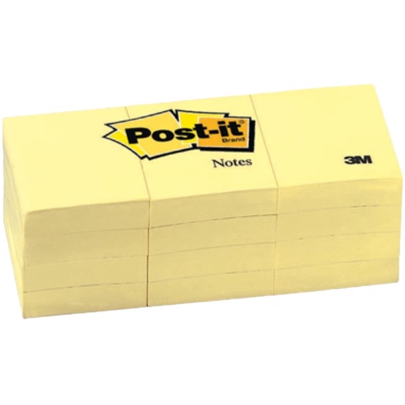

KODE PRODUK FMCZK9362 3M Post It 65312CY Sticky Notes Yellow Canary