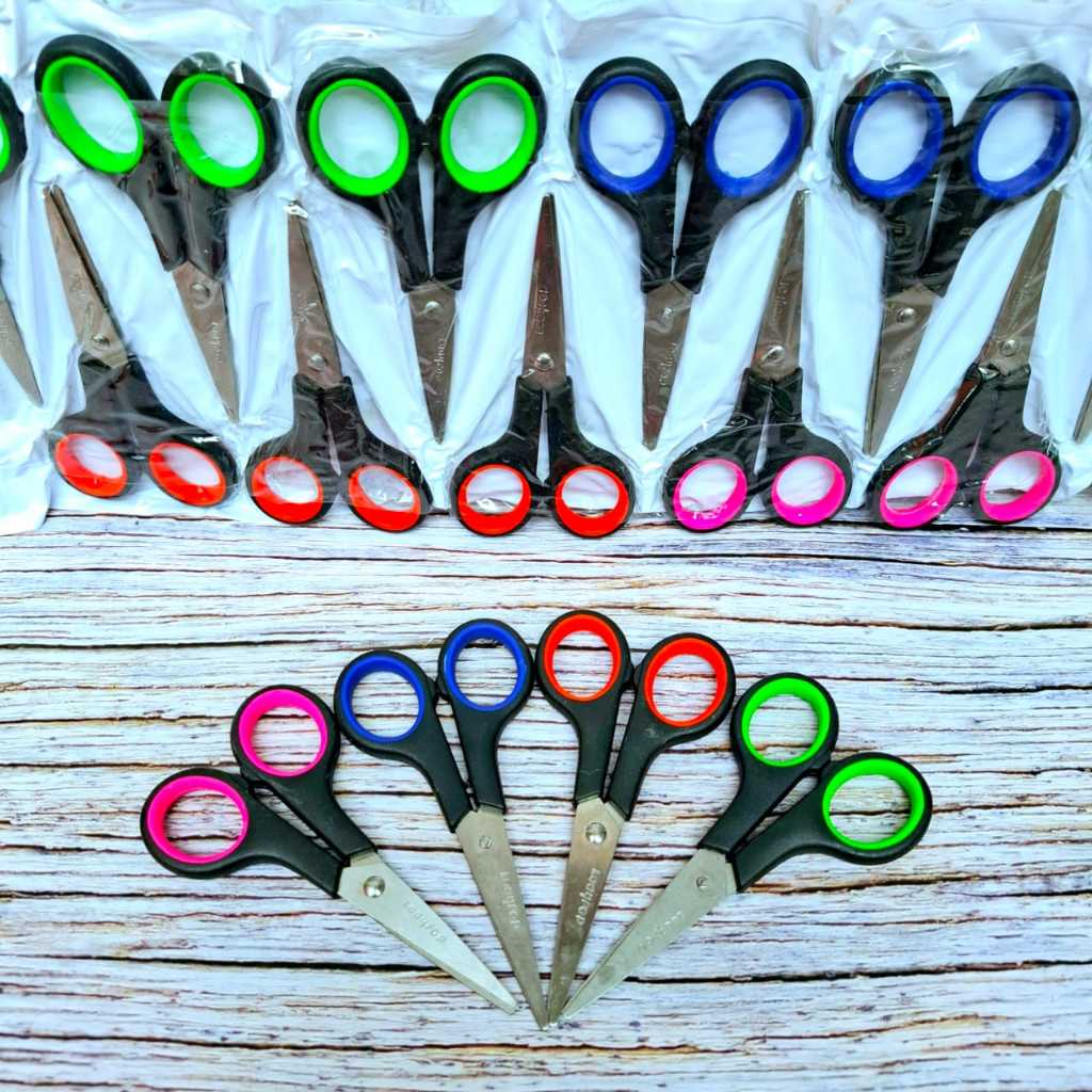 

1 Renteng 12 pcs Gunting Stainless Stell Pacman 4 inch harga grosir termurah