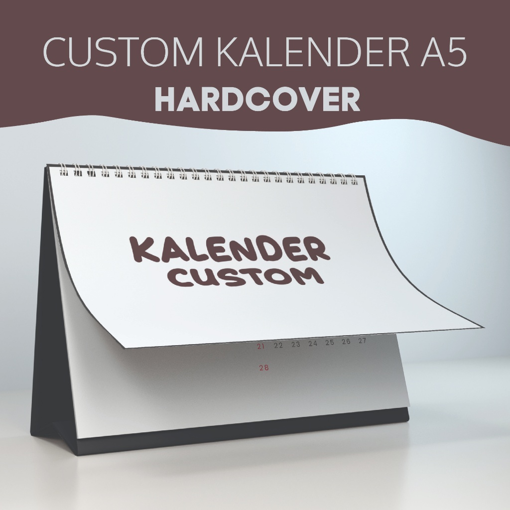 

Kalender Meja Hardcover 2025 Custom Ukuran A5