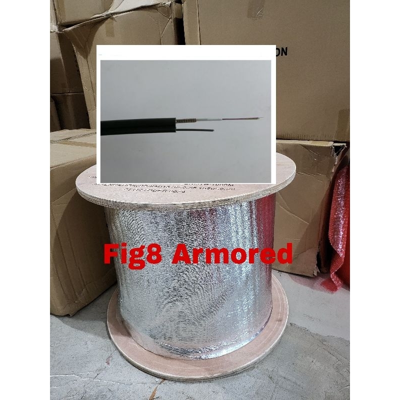 FIber Optic Kabel  Fig 8 12 core jelly tube  armored scrvision