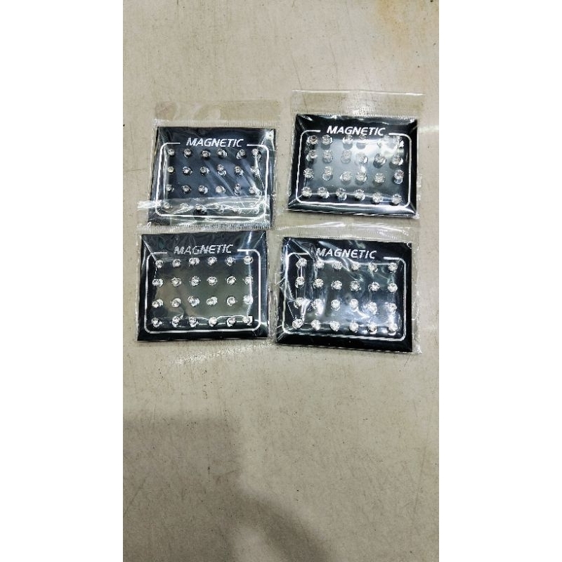 JKI GROSIR 12PASANG ANTING MAGHNET MATA ANTING PRIA WANITA 12PASANG