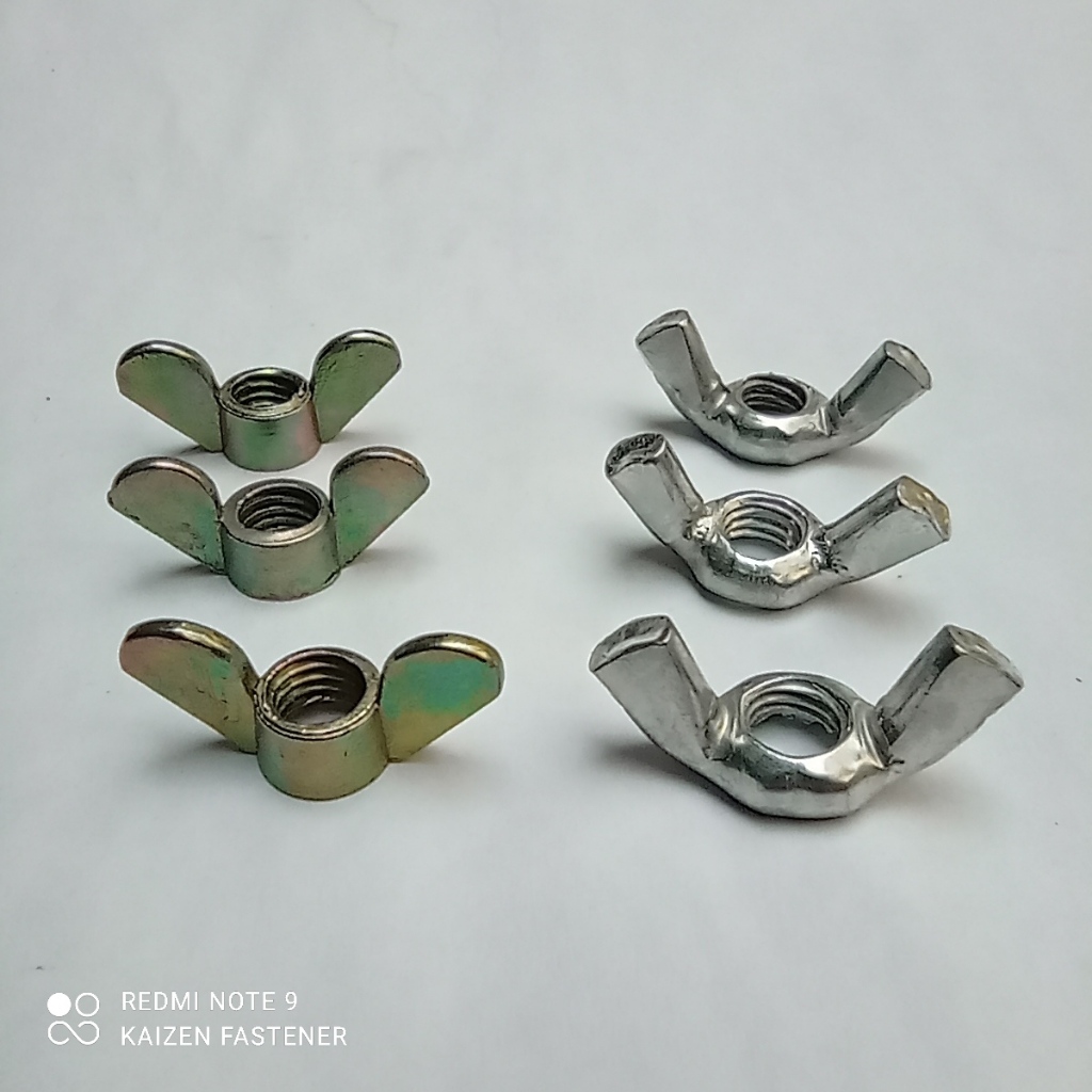 M6 Mur Kuping untuk Baut 10 Wing Nut Kupu-kupu Butterfly