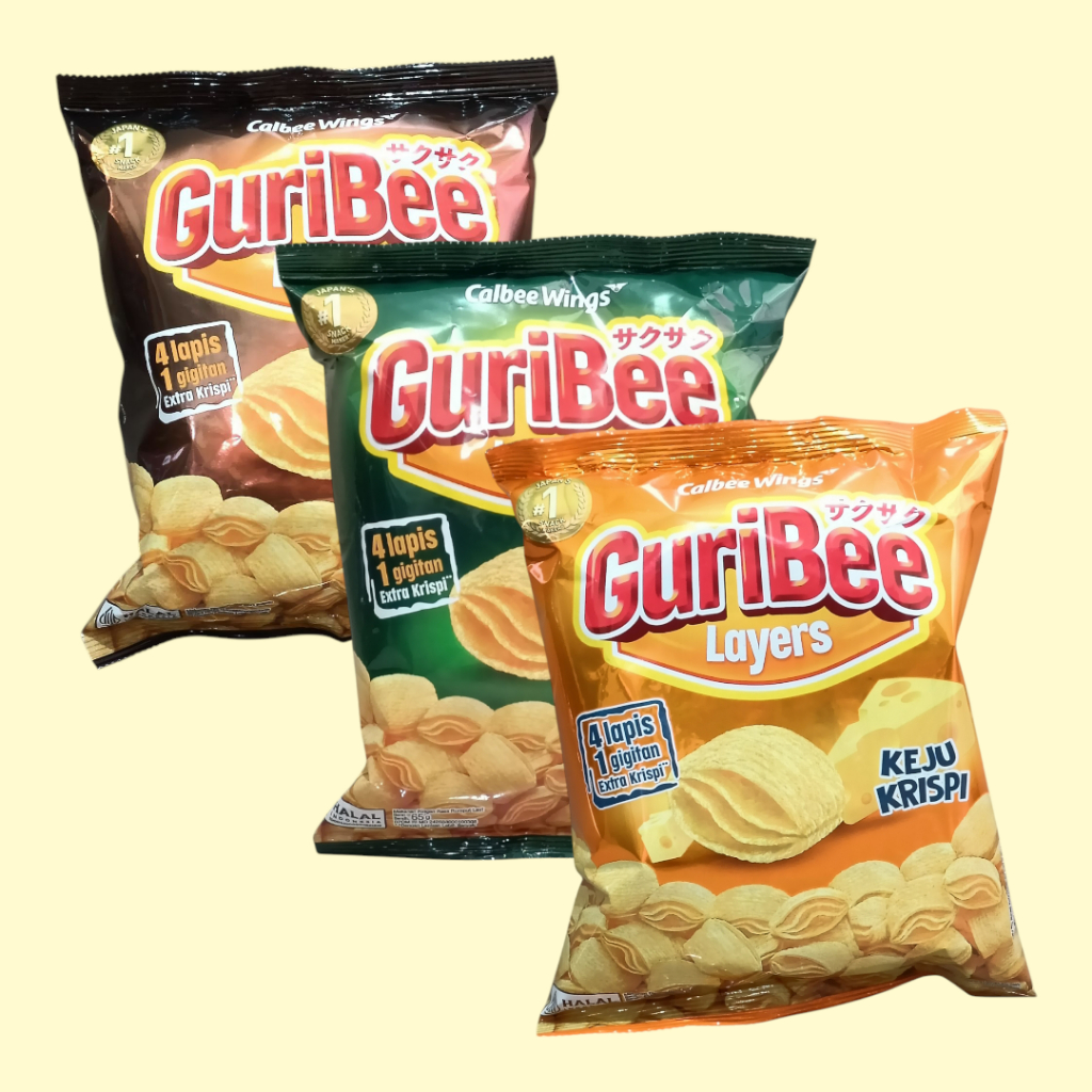 

GURIBEE LAYERS Keju Cripsy, Rumput Laut, & BBQ Balado Snack Jagung 4 Lapis 65gr