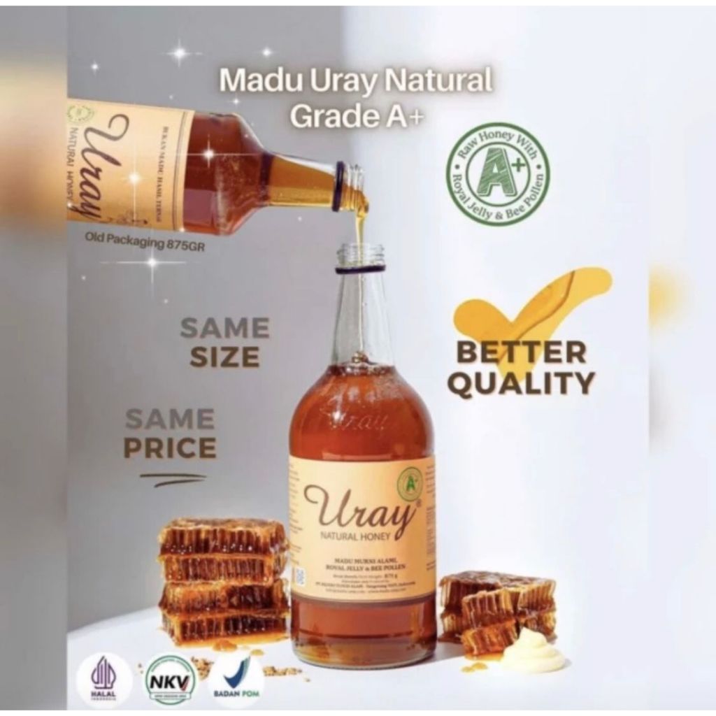 

Madu Uray Natural Honey with Royal Jelly & Bee Pollen Grade A+