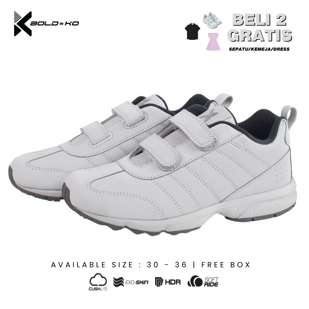 BOLD&KO BK Dynamic TurboBoost 99X Series Ash Grey/Unisex/ Sneakers Anak