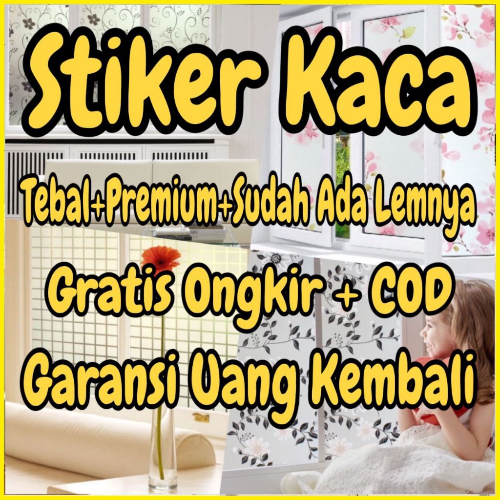 Sticker kaca sandblast stiker kaca jendela rumah dekorasi kaca wallpaper stiker kaca kamar tidur rum
