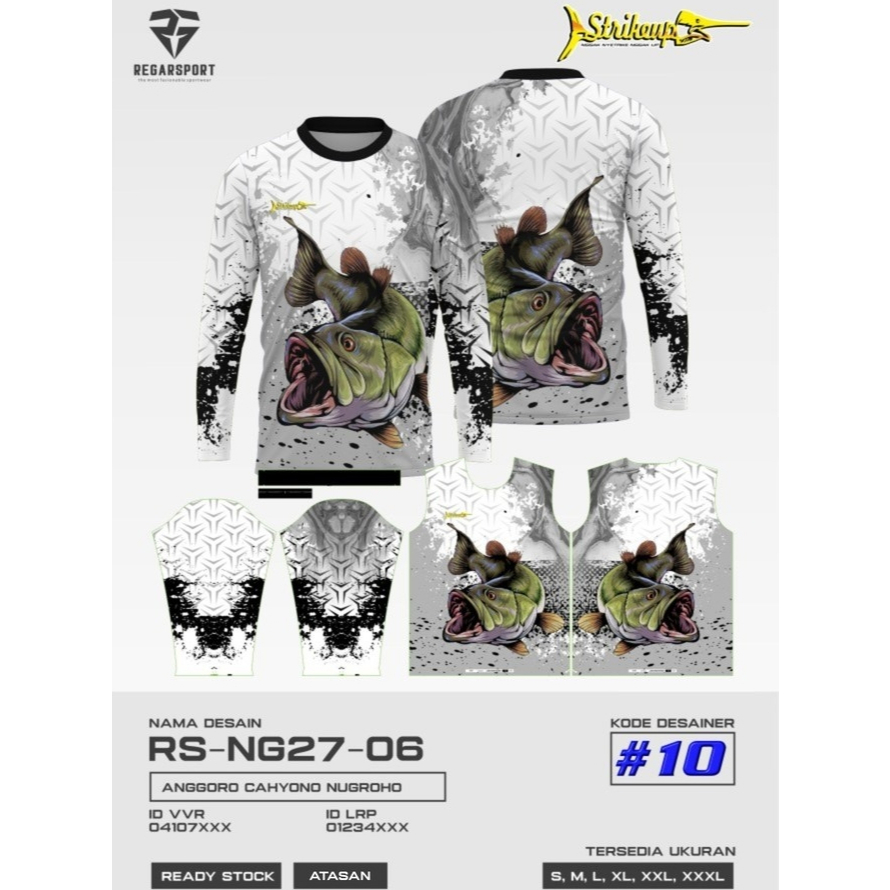 REGARSPORT - 144 Jersey lengan panjang mancing
