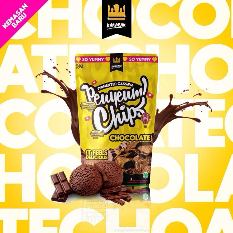 

Peyem Peuyeum Chips Kakarak - Rasa Coklat