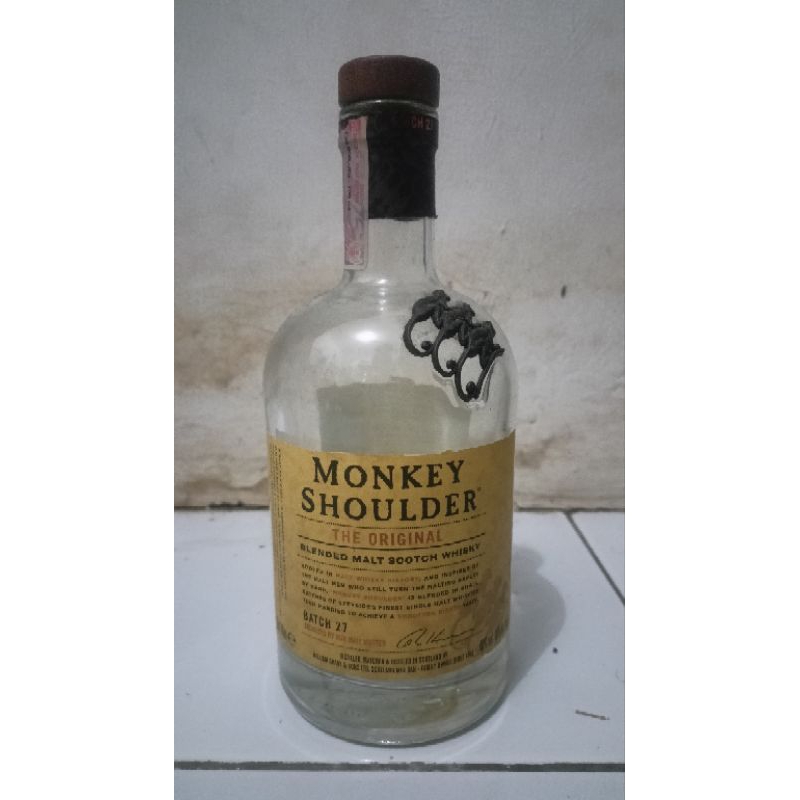 Jual Botol Bekas Monkey Shoulder Blended Malt Scotch Whisky - 700 ml