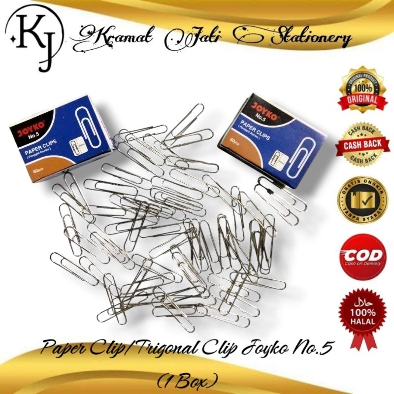 

Paper Clip/Trigonal Clip Joyko No.5 (1 Box)