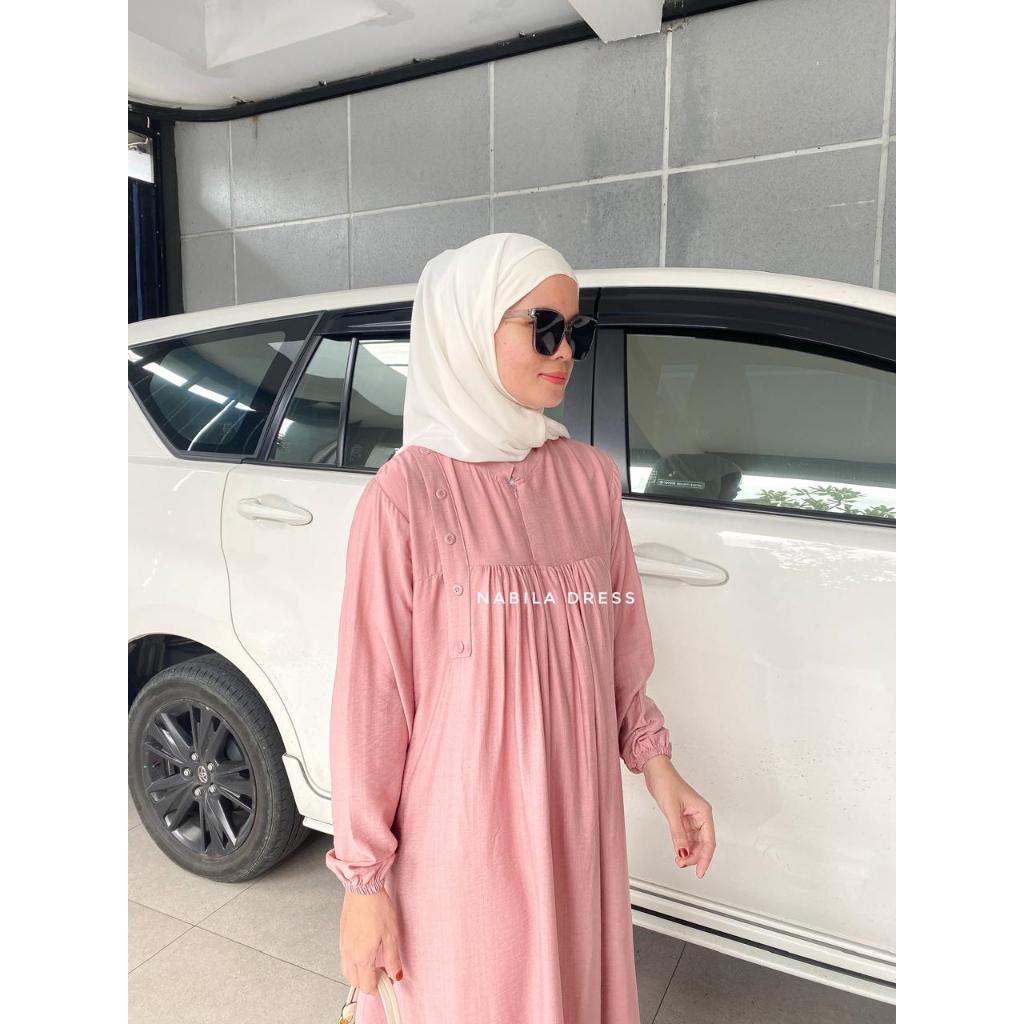 NABILA DRESS/Dress Polos casual/Dress Polo Linen polos