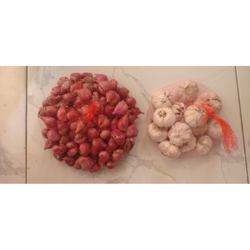 

Paket Bawang Merah 500 gr dan Bawang Putih 500 gr