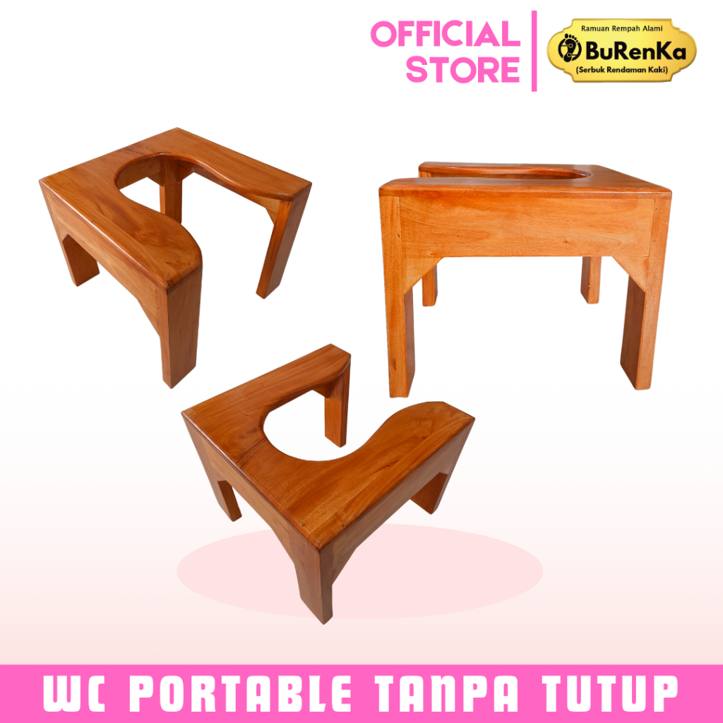 WC Duduk Portable Praktis Toilet Duduk Homemade Tanpa Tutup