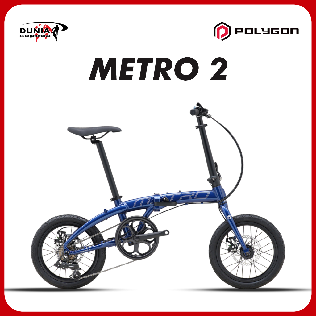 POLYGON METRO FOLDING BIKE 16" BIRU