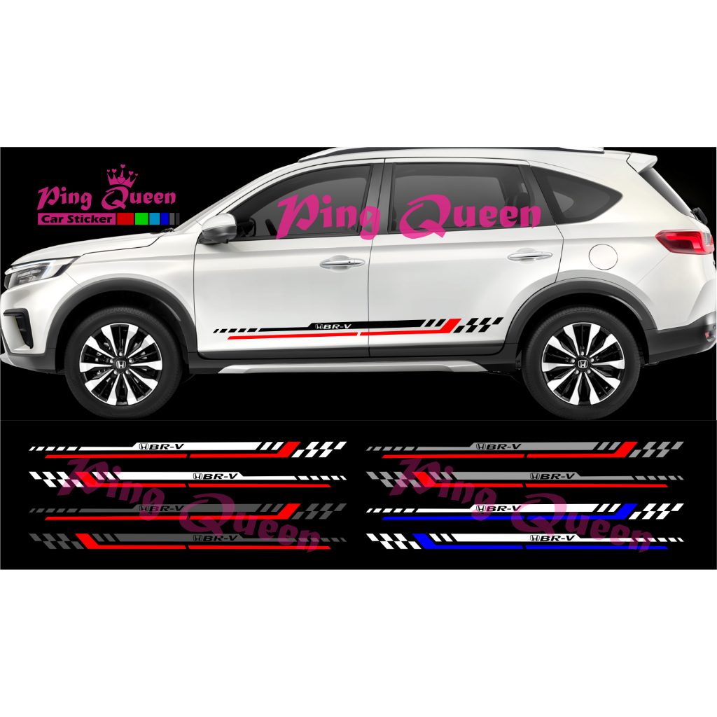 STICKER BODY SAMPING MOBIL BRV STICKER CUTTING MOBIL HONDA BRV