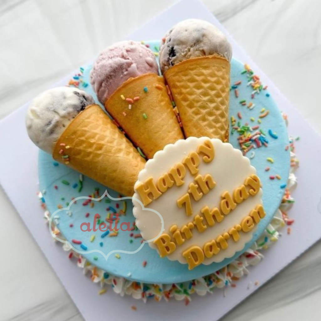 

Gelato Cake - Ice Cream Cake - Cone by Aletta Artisan Gelato