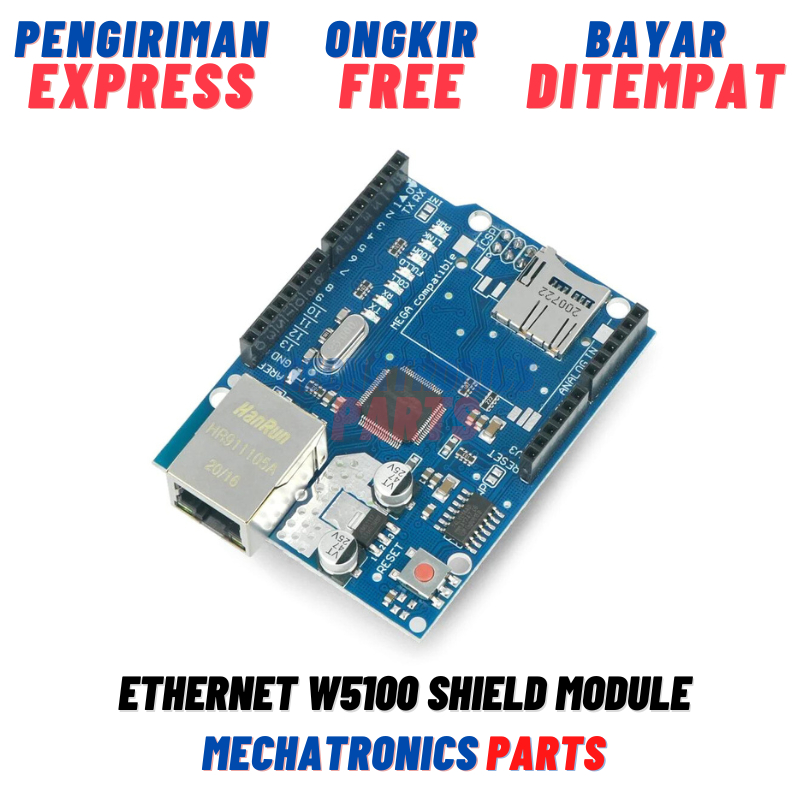 Ethernet W5100 Shield Module For Arduino Uno & Mega