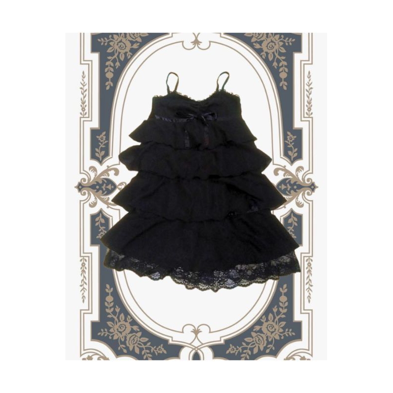 Gothic Dress Layer Renda, Costume Gothic Lolita