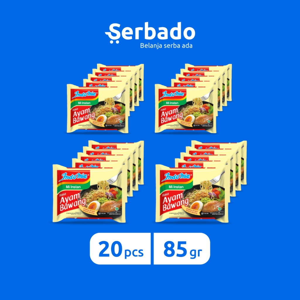 

Indomie Kuah Ayam Bawang 69gr (Isi 20 pcs)