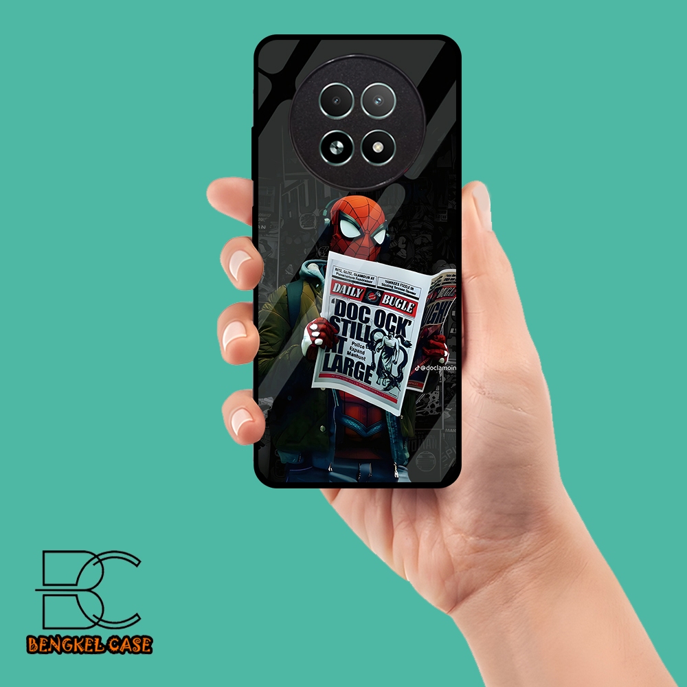 (BS81) Case Kilau Realme 13 I Casing Hp Realme | Pelindung Smartphone Motif SPIDERMAN