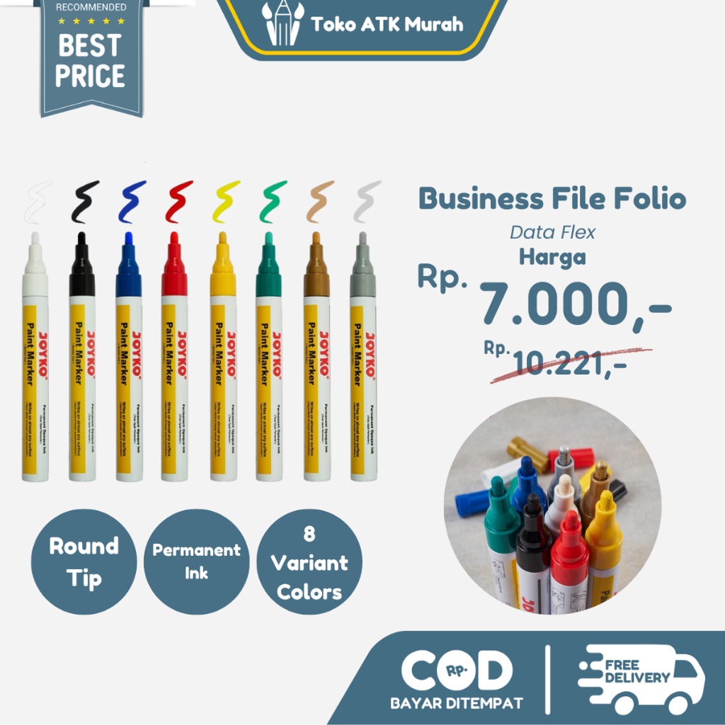 

Paint Marker Joyko Color Spidol Cat Permanen Warna PTM