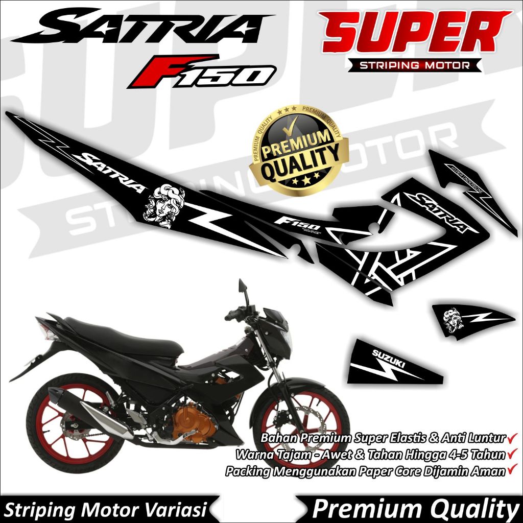 Stiker Satria FU Facelift Anti Luntur keren Striping Satria FU Facelift Striping Suzuki Satria FU Fa