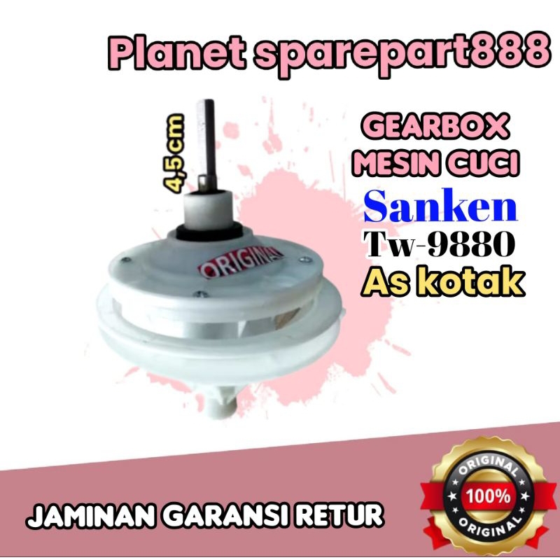 gearbox Mesin Cuci SANKEN mesin cuci SANKEN TW-9880 as kotak