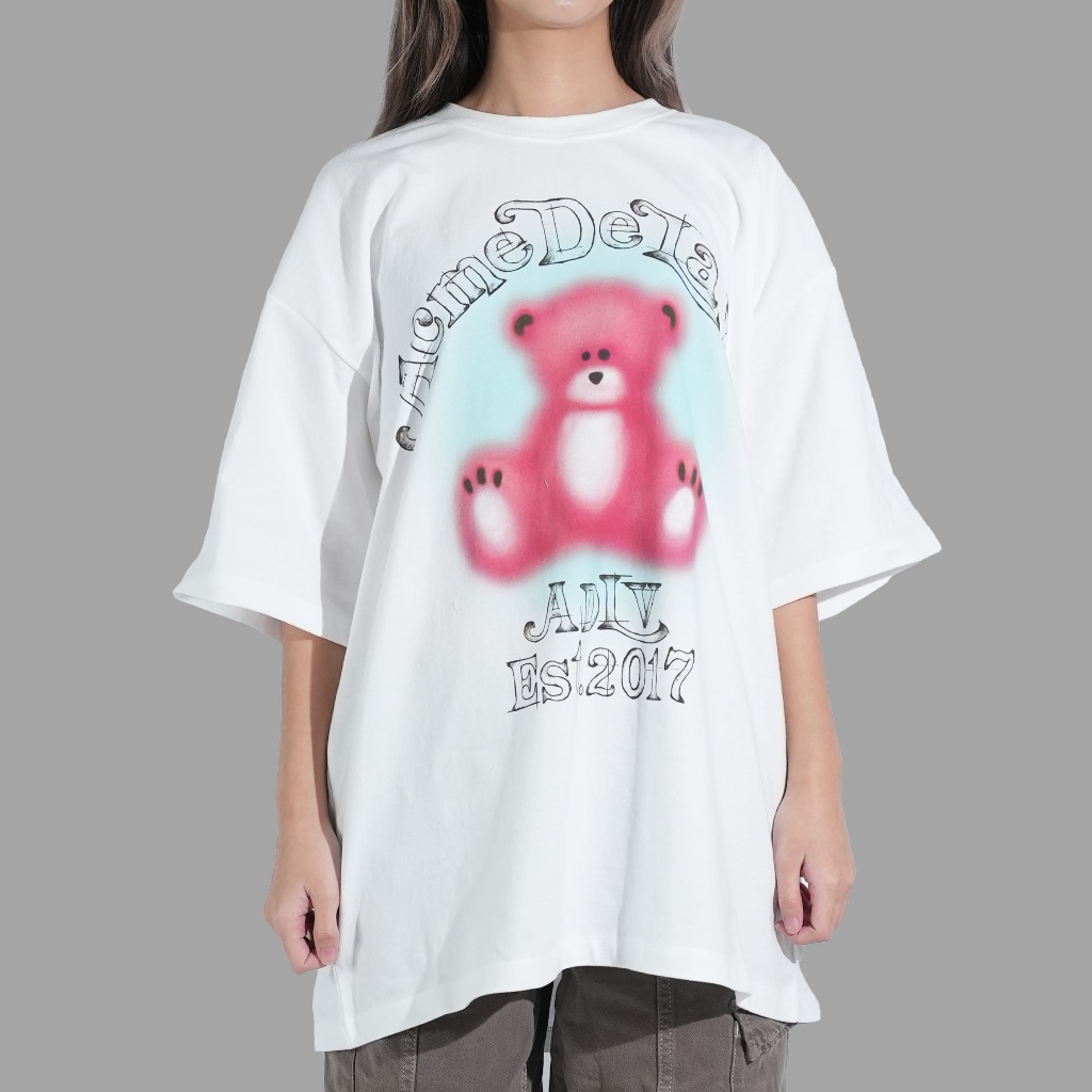 ADLV Blur Sketch Bear White Tee