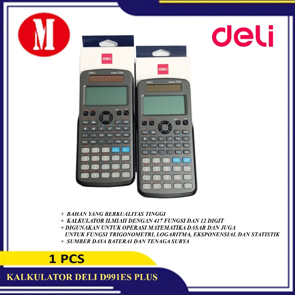 

Deli Kalkulator D991ES Plus Scientific Calculator