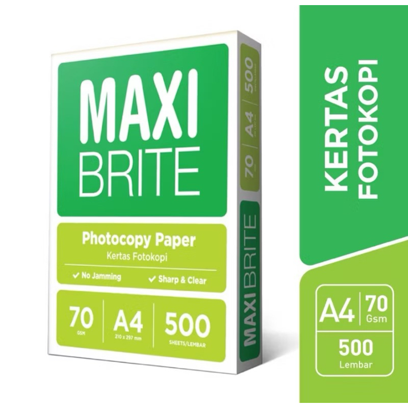 

KERTAS HVS A4 70GSM MAXI BRITE