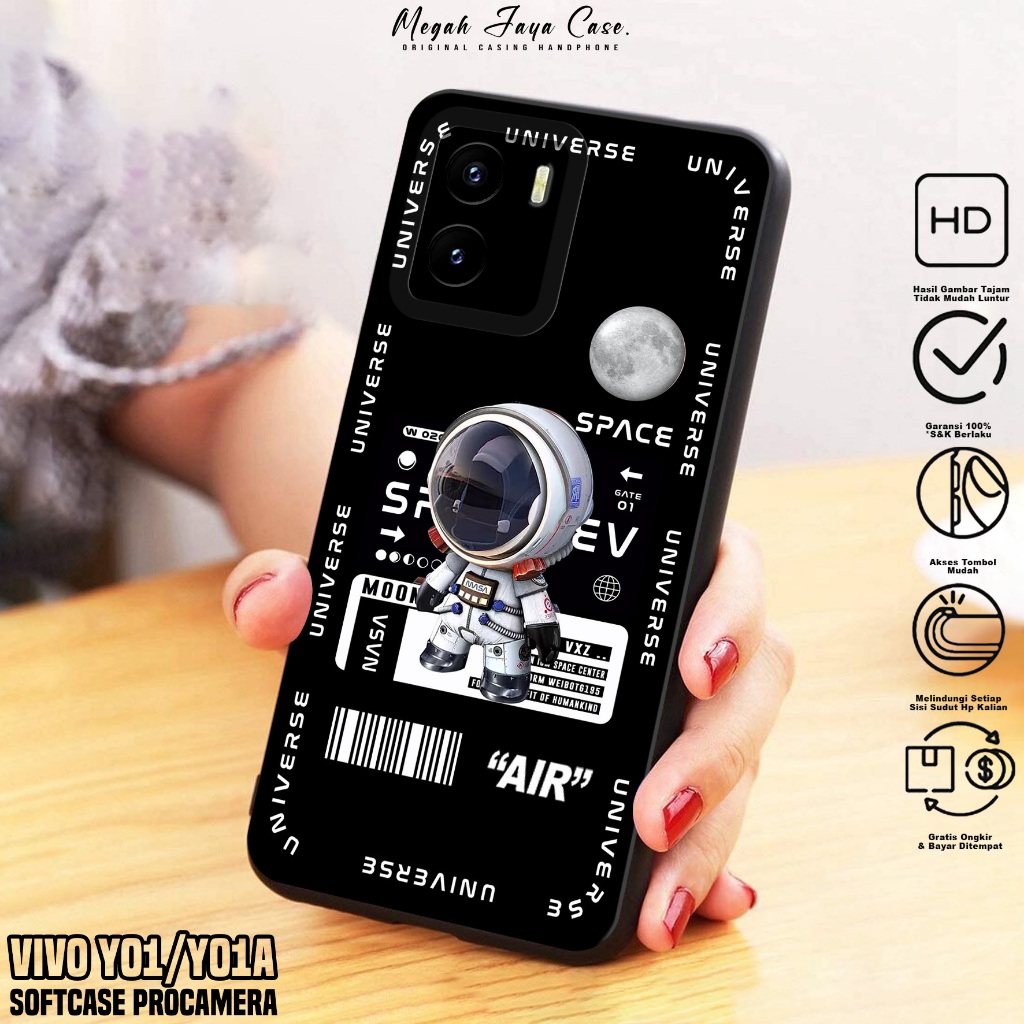 Softcase VIVO Y01 / Y01A - Case Hp VIVO Y01A / Y016 Motif PLNT - Casing Hp VIVO Y01 -  Silikon Hp VI