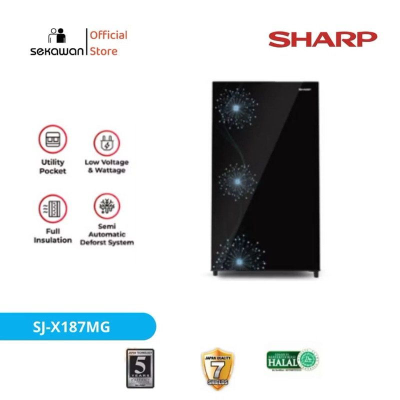 KULKAS SHARP 1 PINTU SJ-X187 MG