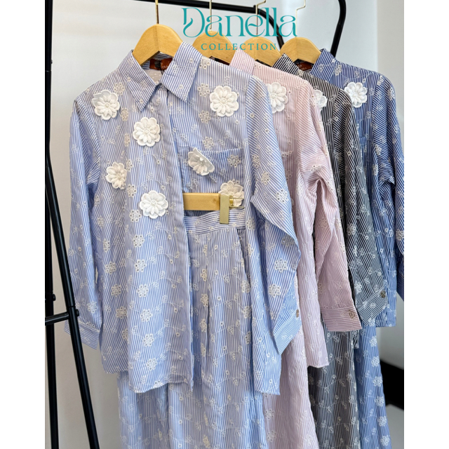 Karen Set by D’lovera | One Set - Stelan Wanita - Stelan Baju Celana