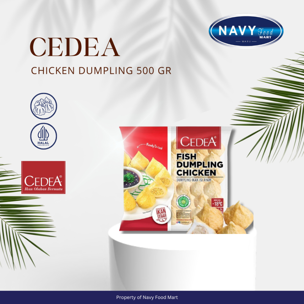 

CEDEA FISH CHICKEN DUMPLING 500 GR / CEDEA DUMPLING AYAM 500 GR