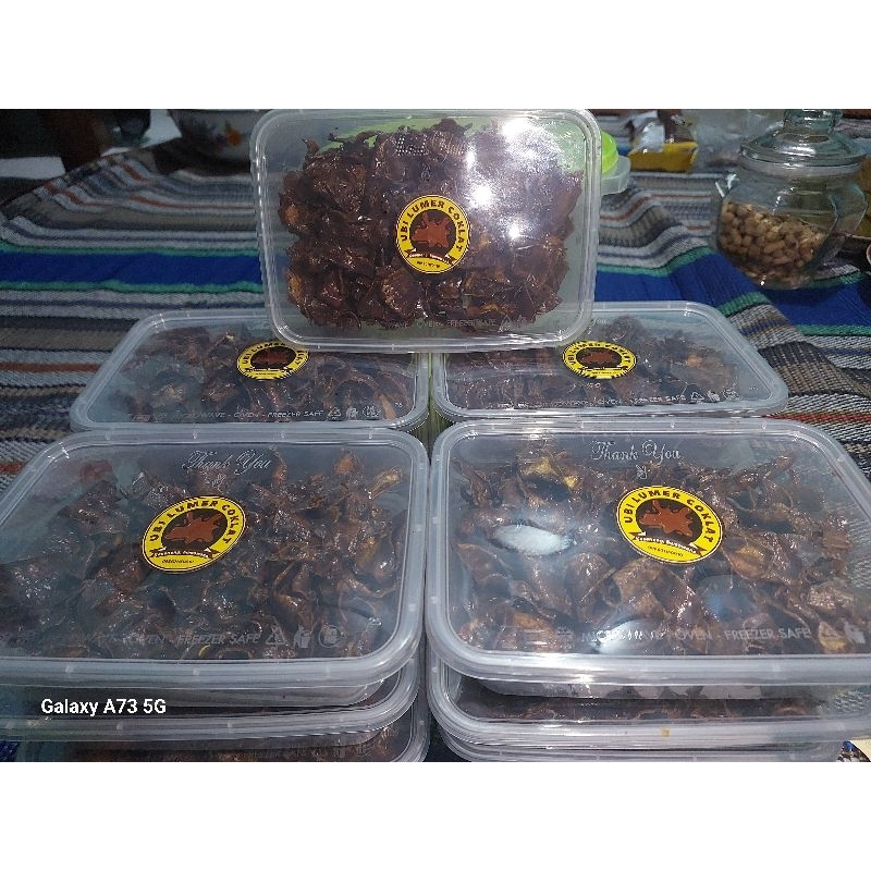 

keripik ubi lumer coklat