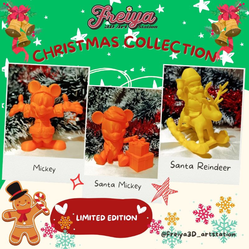

Paket Melukis Karakter 3D Figure DIY tema Natal (Mickey/Pikachu/Santa)