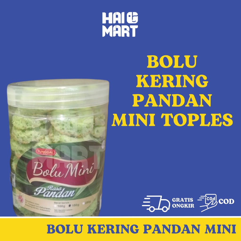 Tunggal Bolu Kering Pandan Mini Toples