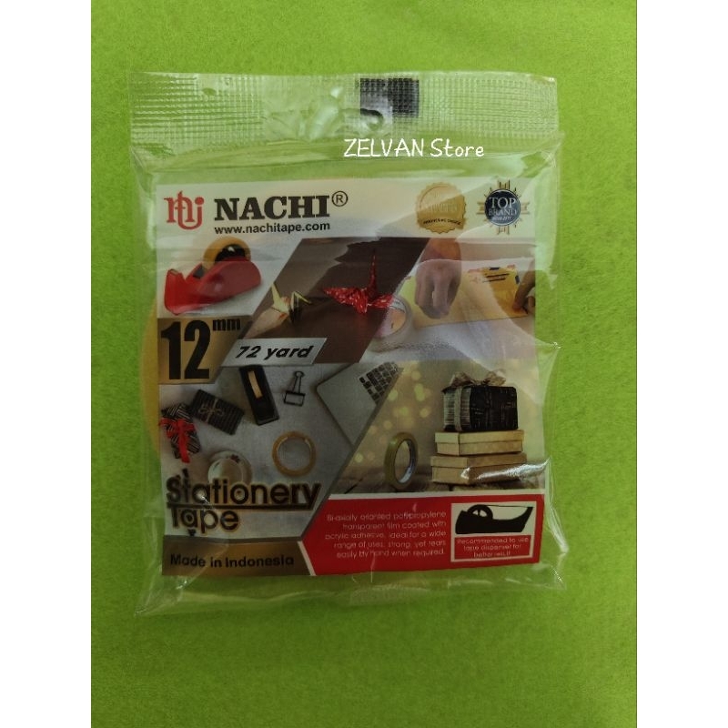 

NACHI Stationery Tape / Solasi Nachi 12 mm x 72 yard