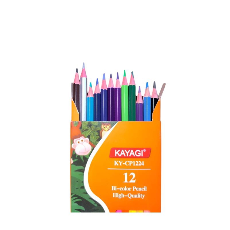 

PENSIL WARNA KAYAGI BOLAK BALIK 24 WARNA 12 PENSIL