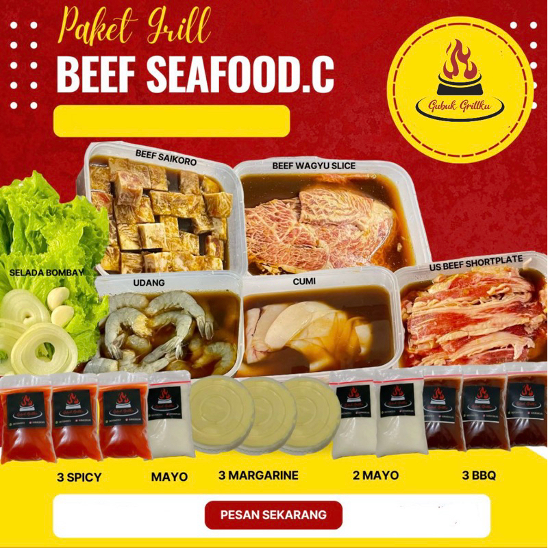 

PAKET GRILL BEEF SEAFOOD.C || PAKET BBQ || PAKET GRILL PROMO