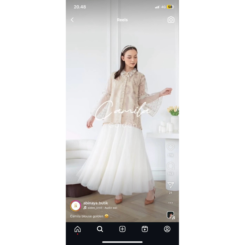 Abinaya butik camila blouse