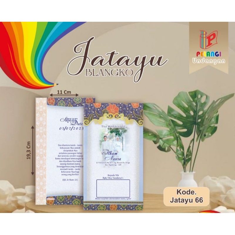 BLANGKO JATAYU 66 | UNDANGAN MURAH