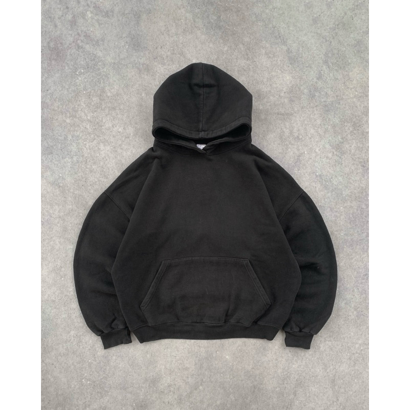 Faded Black Heavyweight Hoodie