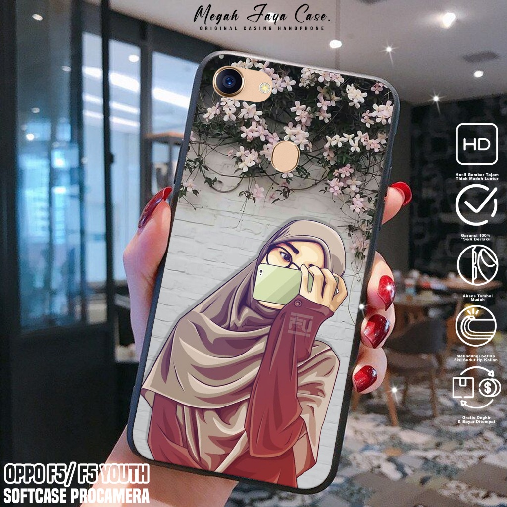 Softcase OPPO F5 / F5 YOUTH - Case Hp OPPO F5 YOUTH / F5 Motif HJB - Casing Hp Oppo F5 -  Silikon Hp