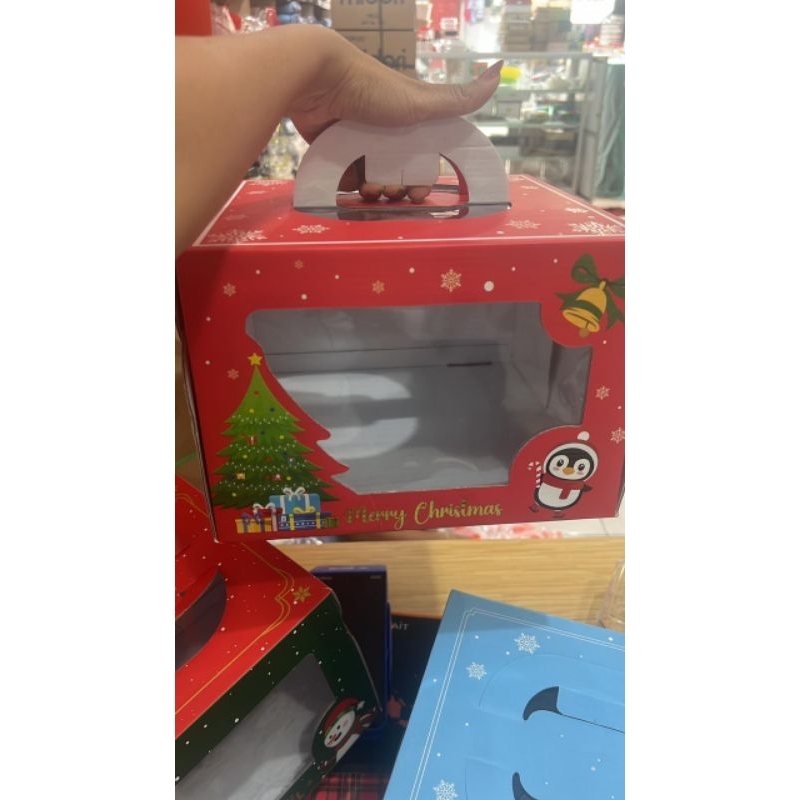 

Kotak 25x25 handle Christmas Red