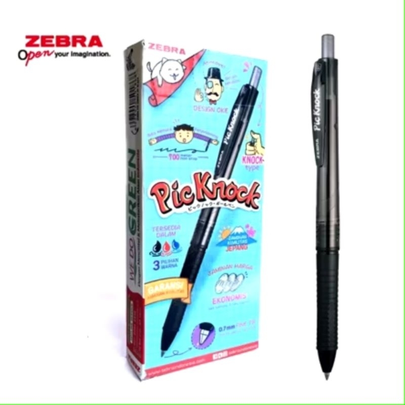 

BOLPOIN PIC KNOCK ZEBRA MURAH BLACK
