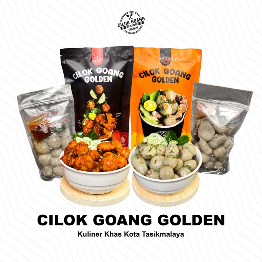 

Cilok Goang Golden Kemasan Jumbo Isi 22pcs Kemasan Instan Food Khas Tasikmalaya