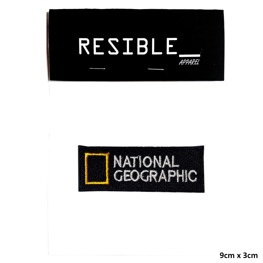 National Geographic travel outdoor IRON ON patch emblem bordir badge