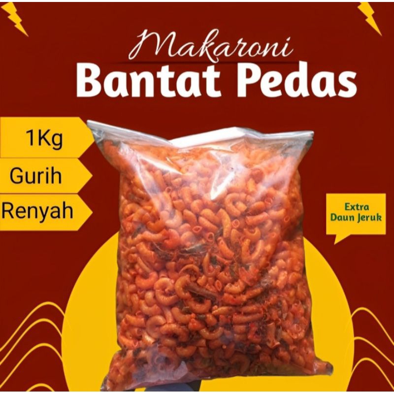 

Makaroni Bantat Bumbu Cikruh isi 1Kg Extra Daun Jeruk