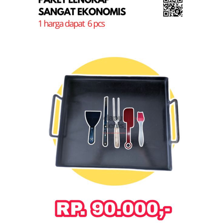 Update Terpopuler  PAKET 1 Wajan Roti Bakar  Wajan Burger  Wajan Kebab  Wajan Burger  Pembakaran Rot